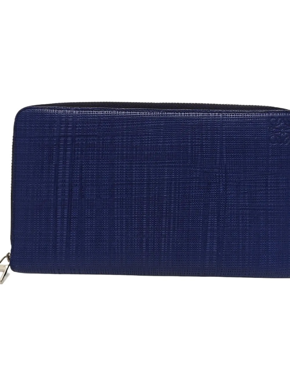 Loewe Royal Blue Leather Zip-Around Wallet